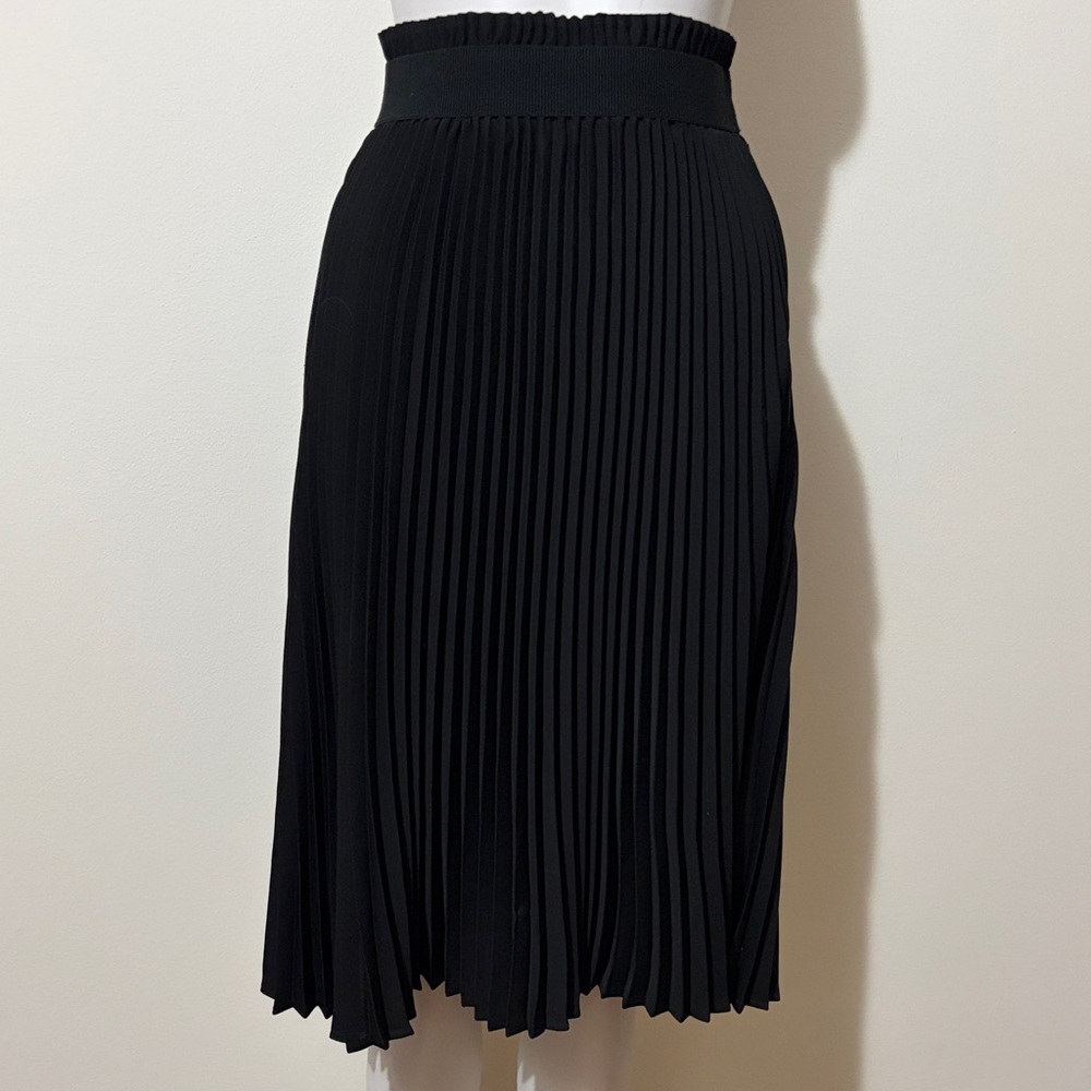 Babaton Black Midi Pleated Black Skirt Size XS - Picture 2 of 12